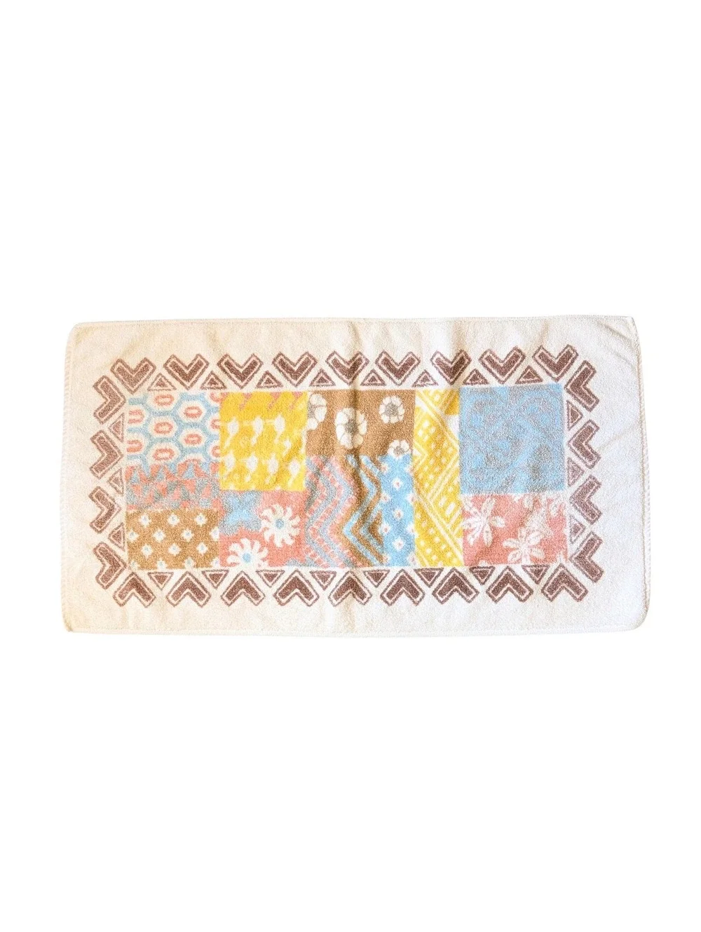 1970s Vintage Martex Bakuba Bath Towel Set